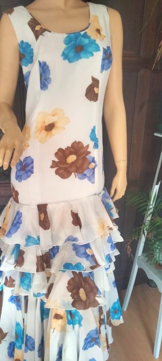 Traje Flamenca Gasa Talla 40