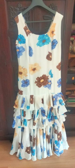 Traje Flamenca Gasa Talla 40