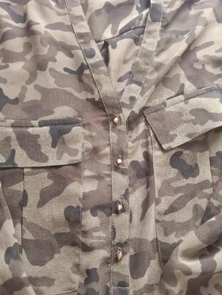 Blusa Zara Camuflaje