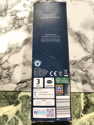 Orologio Krontaler Uomo Blu e Oro