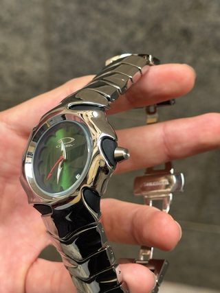 Reloj Oakley Blade Plata Verde Vintage