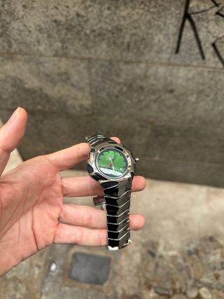 Reloj Oakley Blade Plata Verde Vintage