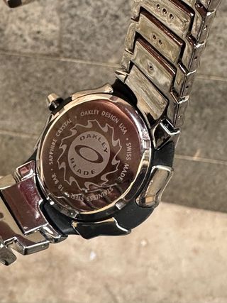 Reloj Oakley Blade Plata Verde Vintage