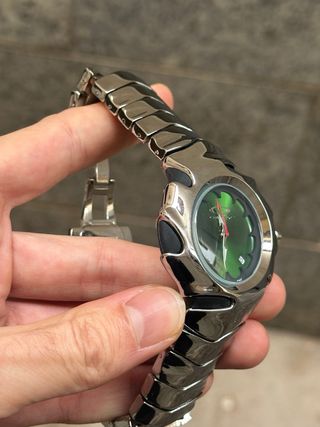 Reloj Oakley Blade Plata Verde Vintage