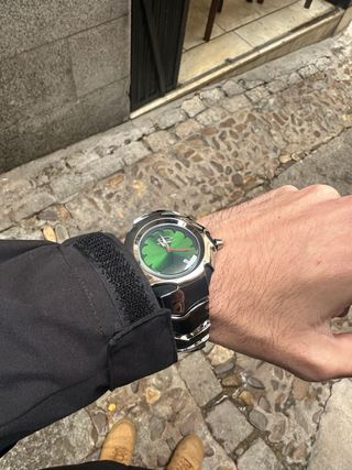 Reloj Oakley Blade Plata Verde Vintage