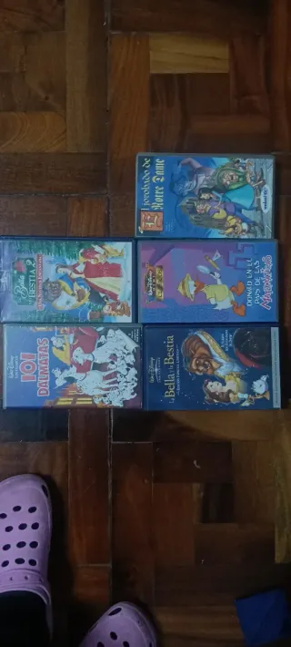 Lote 4 Películas VHS Disney (Español)