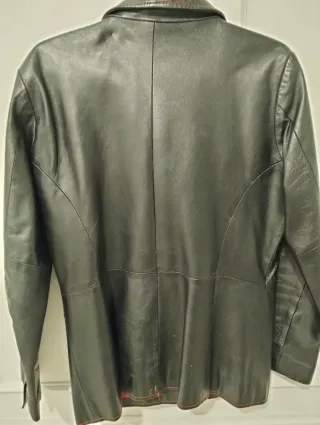 Chaqueta de cuero Cortefiel Talla L