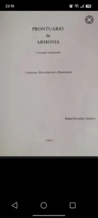 Prontuario de Armonía - Libro I
