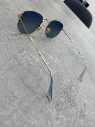Occhiali da sole Ray-Ban oro e azzurro