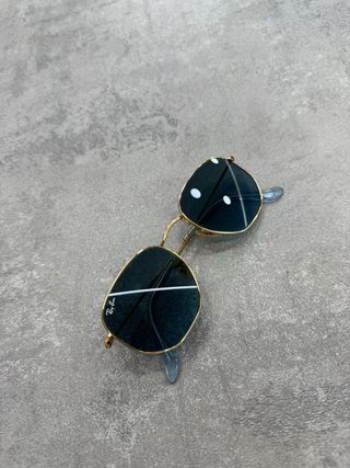 Occhiali da sole Ray-Ban oro e azzurro