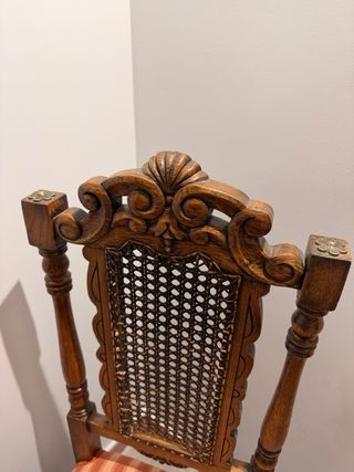 8 Sillas Comedor Vintage Madera Maciza