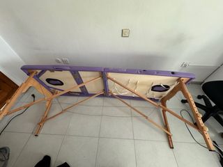 Camilla plegable madera +REGALOfunda,masaje,esteti