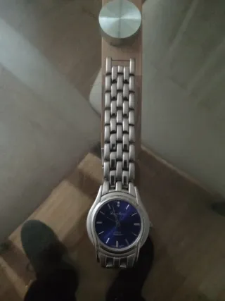 Reloj Louis Moinet Azul y Plateado