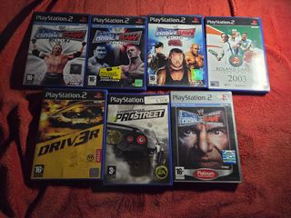 7 Jogos PS2 - WWE, Driver, Tennis