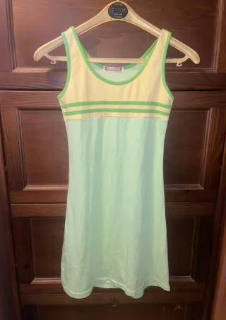 Vestito donna verde e giallo
