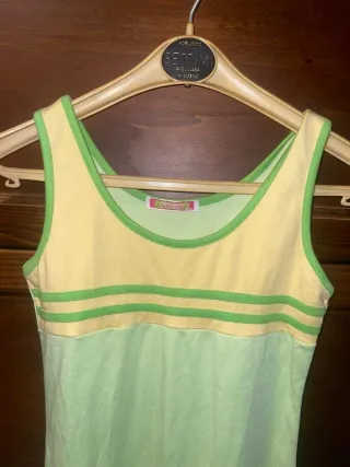 Vestito donna verde e giallo