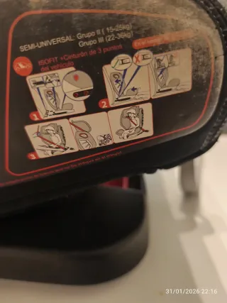 2 Sillas coche bebé 0-36kg Isofix