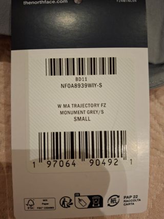 Chaqueta The North Face Talla S Gris