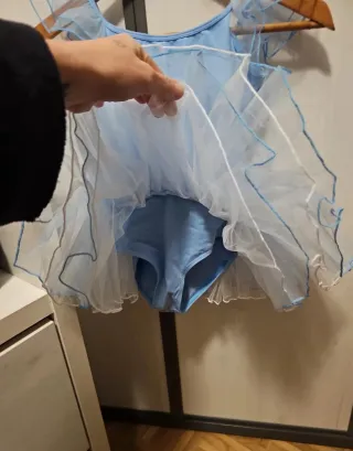 Vestido ballet niña azul talla 6