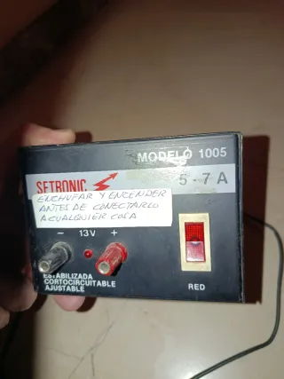 Fuente Alimentación regulada SETRONIC 1005 5-7A