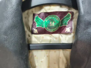 Chaqueta cuero vintage italiana Mondotex talla M