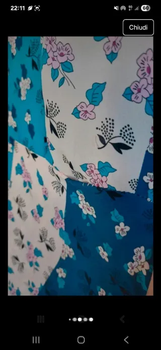 Abito floreale fantasia patchwork