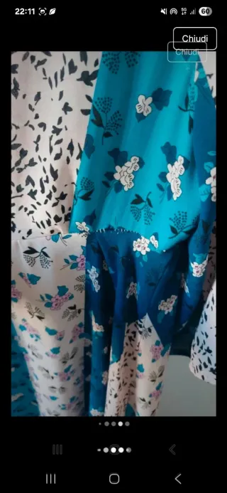 Abito floreale fantasia patchwork