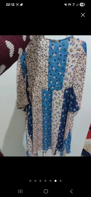 Abito floreale fantasia patchwork