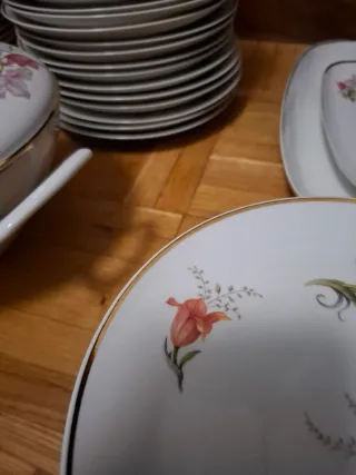 Vajilla de porcelana completa