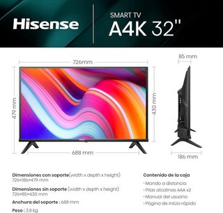 Televisor Hisense 32A4K