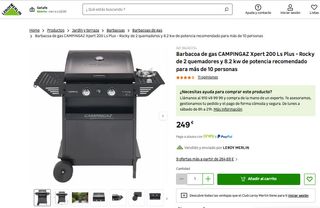 BARBACOA GAS CAMPINGAZ XPERT 200 LS PLUS