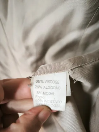 Casaco Pelo Ráfia Tamanho M