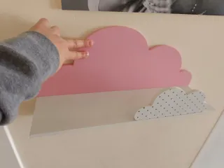 Estantería infantil nube rosa