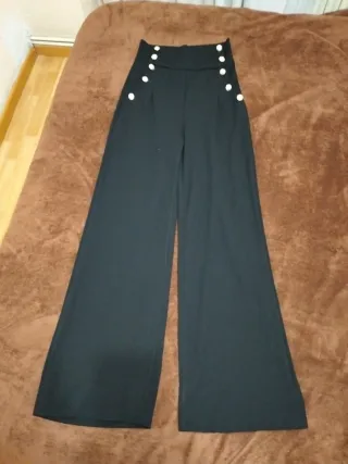 Pantalón cintura alta, talla S