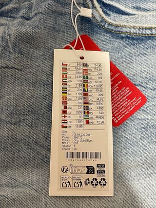 Pantalón corto vaquero