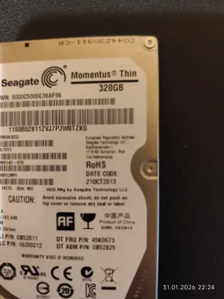Disco Duro Seagate 320GB 2.5 SATA