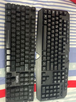 Teclados Mafiti y Mars Gaming RGB tamaño 100%