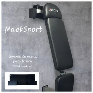 Soporte de pared para banco musculación