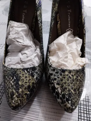 Zapatos de tacón serpiente