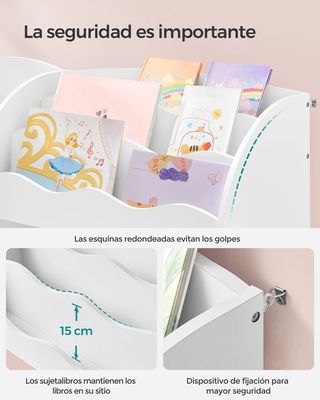 Estantería Infantil Juguetes Gris Paloma 3 en 1 SONGMICS GKR042W01