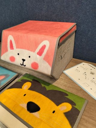 SONGMICS Caja Almacenaje Tela Infantil