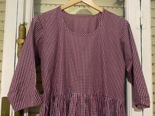 Vestido corto cuadros vichy