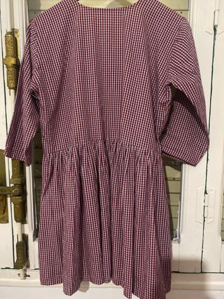 Vestido corto cuadros vichy