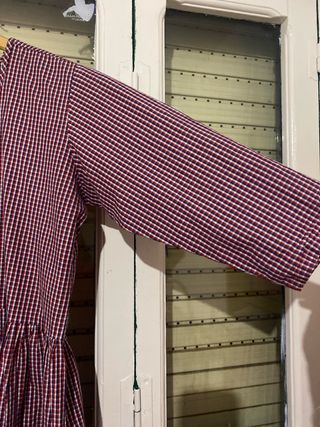 Vestido corto cuadros vichy