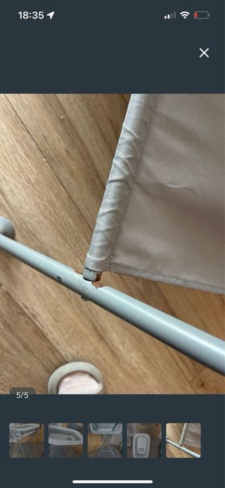 Bañera Twistshake con soporte plegable (blanco/gri