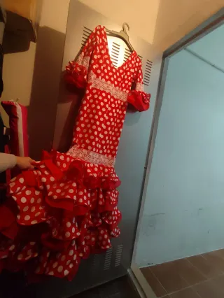 Traje Flamenca Rojo Lunares
