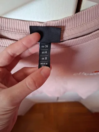 Camiseta corta rosa Ellesse