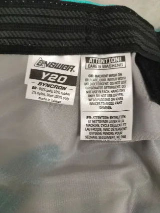 Pantalón Motocross Niño Azul y Turquesa