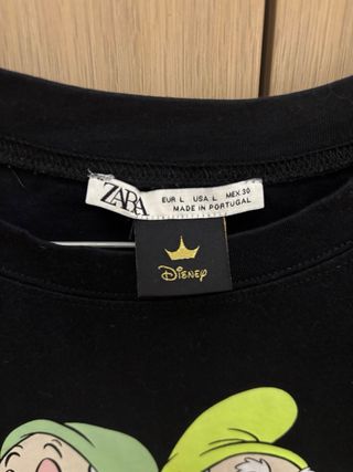 Camiseta Disney Zara Talla L