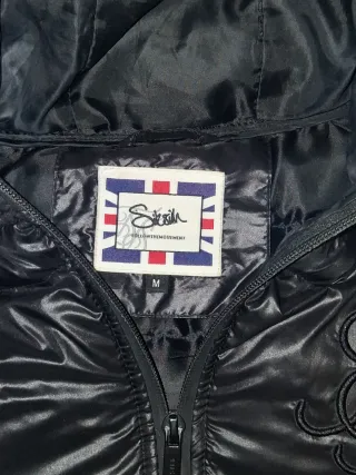 Chaqueta SikSilk Frontline Bubble Negra Nueva